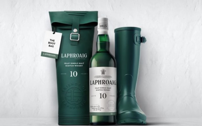 Laphroaigs Release Innovative Wellington BootInspired Packaging