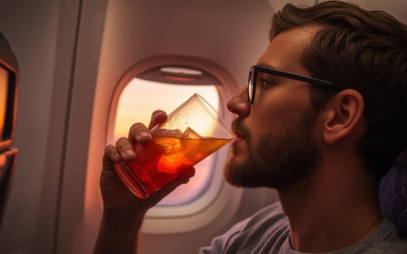 Think Before Ordering These 5 Drinks On A Plane