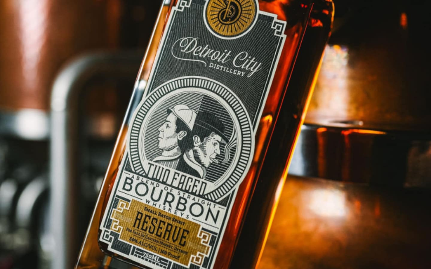 Detroit City Distillery Unveils Two Faced Blended Straight Bourbon
