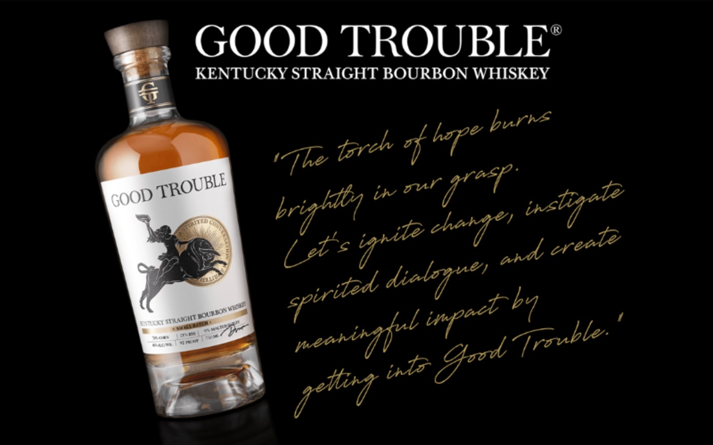 Good Trouble Toasts National Bourbon Heritage Month