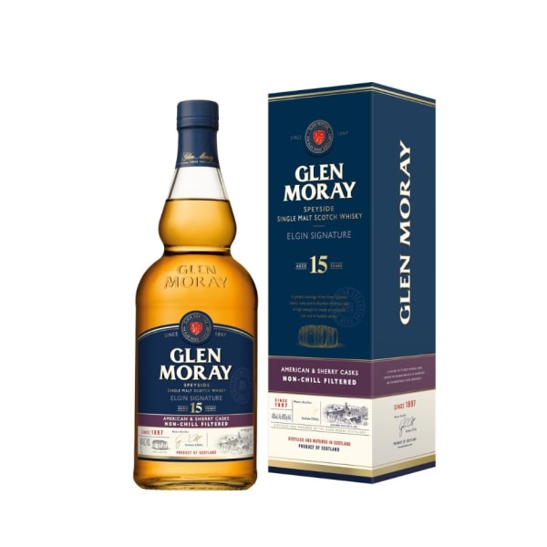 Glen Moray 15 Year Old - Elgin Signature 1000ml bottle - Scotch Whisky whisky