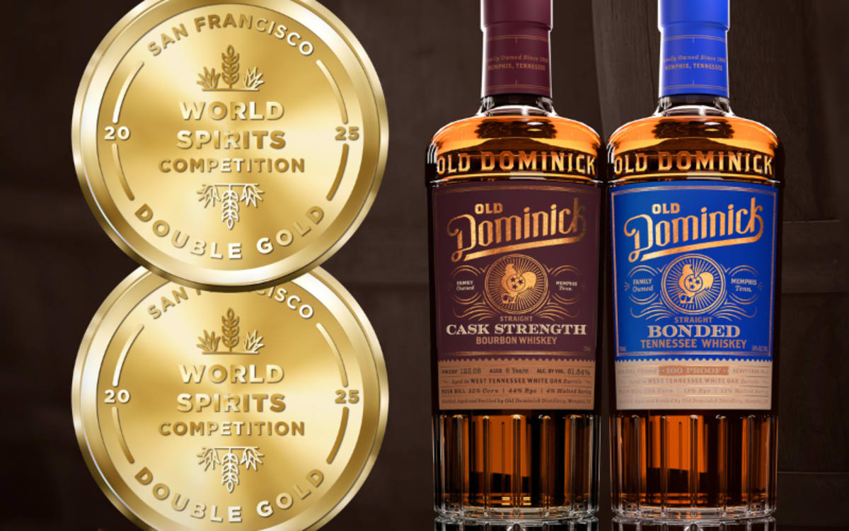 Old Dominick Wins Double Gold Win at the 2025 San Francisco World Spirits Competition