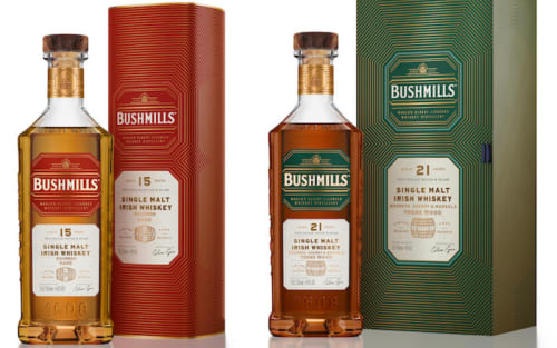 Bushmills Launches Exclusive 15 Year Old and 21 Year Old Single Malts in Travel Retail