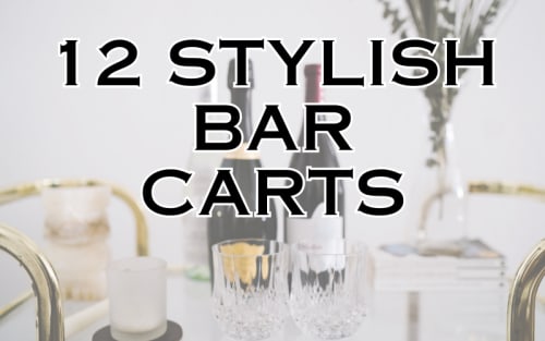 12 Stylish Bar Carts