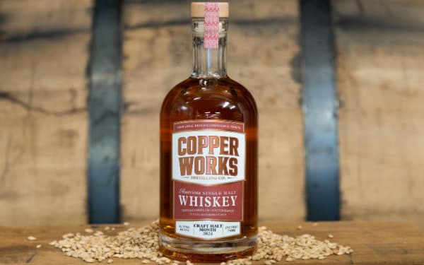 Copperworks Distilling Co. Celebrates Craft Malt Month 2024 with Special Single Cask Release and Charitable Donation