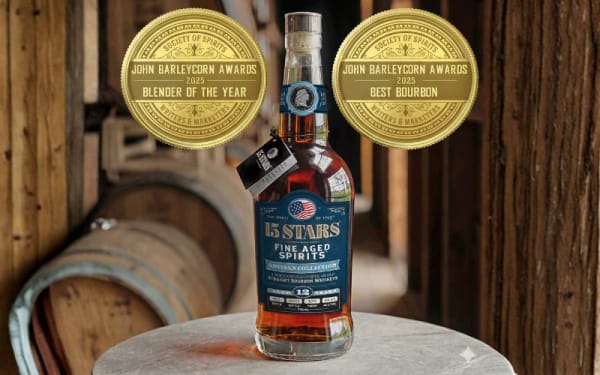 15 STARS Bourbon Takes Home Two Trophies at 2025 John Barleycorn Awards