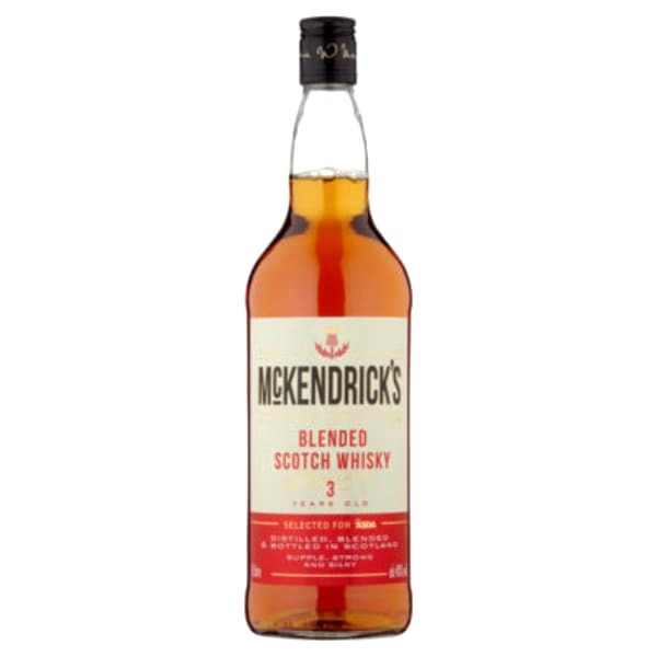Asda McKendrick's Blended Scotch Whisky 3 Years Old 1 Litre 700ml bottle - Scotch Whisky whisky
