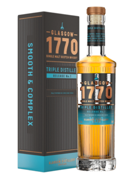 Glasgow 1770 - Triple Distilled 500ml bottle - Scotch Whisky whisky