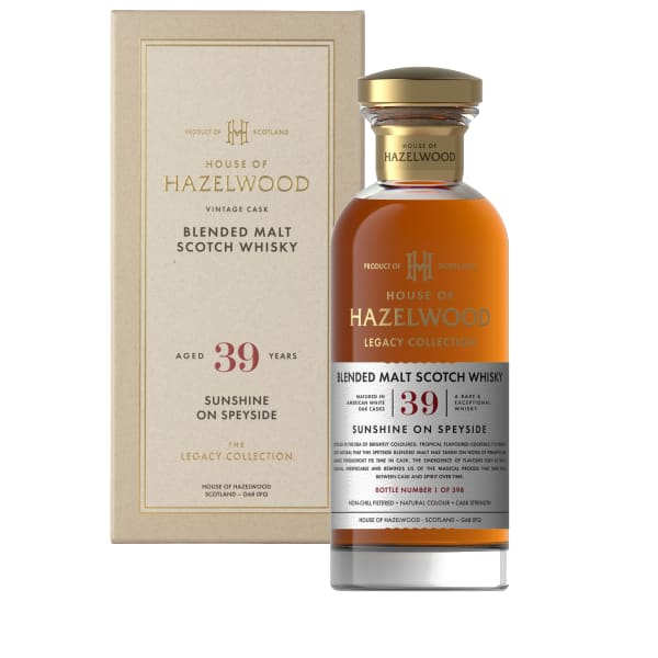 House of Hazelwood 39 Year Old Sunshine On Speyside (The Legacy Collection) 700ml bottle - Scotch Whisky whisky