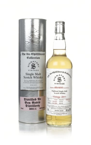 Ben Nevis 9 Year Old 2011 (casks 157 & 158) - Un-Chillfiltered Collection (Signatory) ml bottle - Scotch Whisky whisky