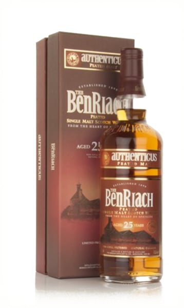 benriach 25 year old authenticus peated 700ml bottle - Scotch Whisky whisky