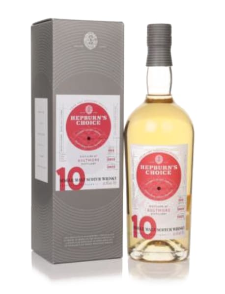 aultmore 10 year old 2012 - hepburn's choice 700ml bottle - Scotch Whisky whisky