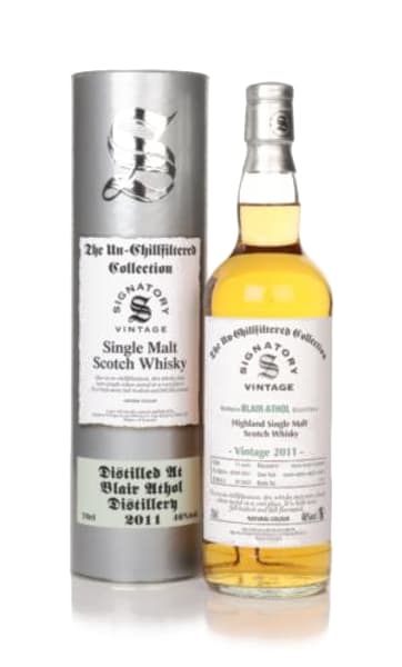 blair athol 11 year old 2011 (casks 306899 & 306905 & 306911 & 306913) - un-chilfiltered collection (signatory) 700ml bottle - Scotch Whisky whisky