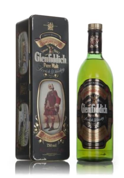 glenfiddich "clan stewart" - clans of the highlands - 1980s 750ml bottle - Scotch Whisky whisky