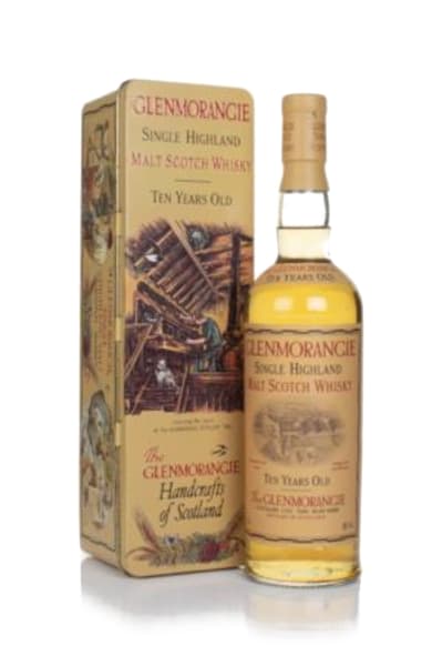 glenmorangie 10 year old with handcrafts of scotland tin - 2000s 700ml bottle - Scotch Whisky whisky
