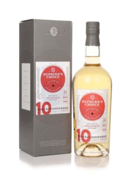 inchgower 10 year old 2012 - hepburn's choice 700ml bottle - Scotch Whisky whisky