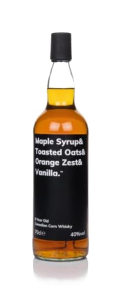 maple syrup & toasted oats & orange zest & vanilla 8 year old 700ml bottle - Canadian Whisky whisky