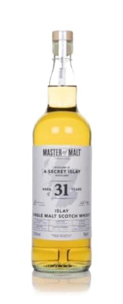 secret islay distillery 31 year old 1990 single cask (master of malt) (52.6%) 700ml bottle - Scotch Whisky whisky