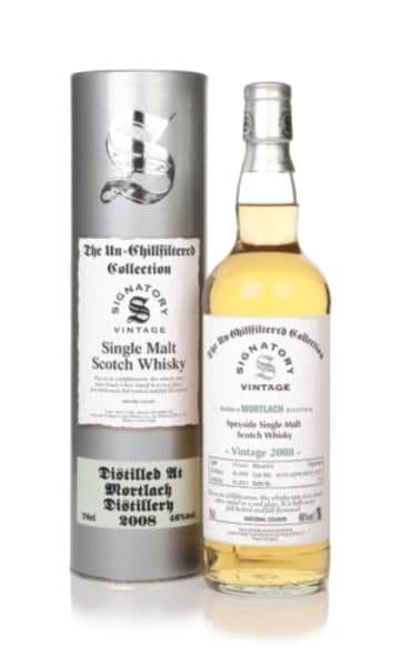 mortlach 14 year old 2008 (casks 302198, 302199, 302210 & 302218) - un-chillfiltered collection (signatory) 700ml bottle - Scotch Whisky whisky