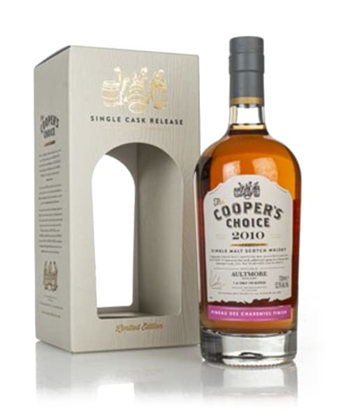 Aultmore 10 Year Old 2010 (cask 800318) - The Cooper's Choice (The Vintage Malt Whisky Co.) 700ml bottle - Scotch Whisky whisky