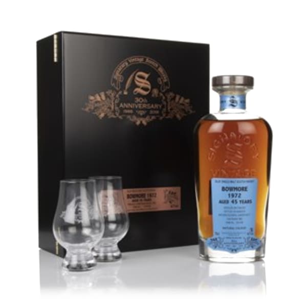 Bowmore 45 Year Old 1972 (cask 3882) - 30th Anniversary Gift Box (Signatory) 700ml bottle - Scotch Whisky whisky