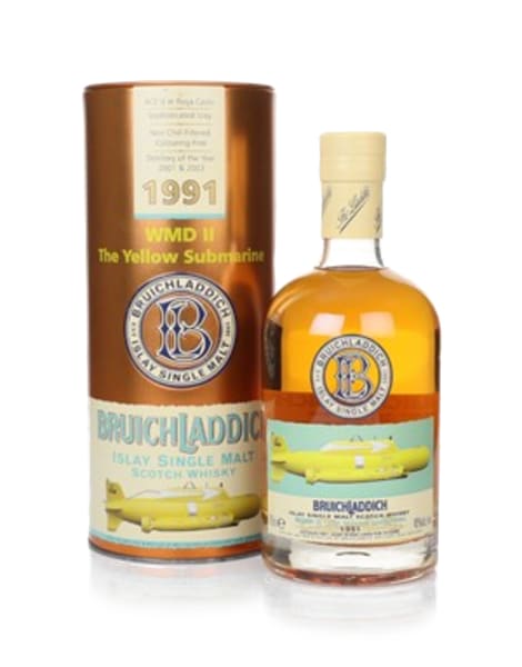 Bruichladdich 14 Year Old 1991 - WMD 11 The Yellow Submarine 700ml bottle - Scotch Whisky whisky