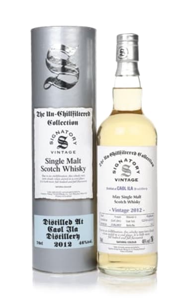 Caol Ila 9 Year Old 2012 (casks 322141 & 322155) Un-Chilfiltered Collection (Signatory) 700ml bottle - Scotch Whisky whisky