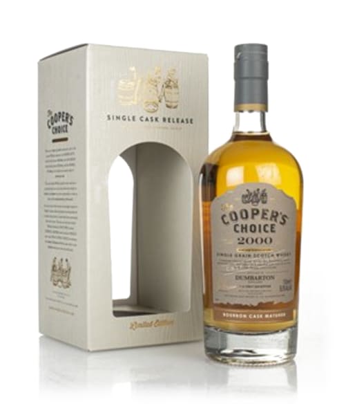 Dumbarton 20 Year Old 2000 (cask 211097) -  The Cooper's Choice (The Vintage Malt Whisky Co.) 700ml bottle - Scotch Whisky whisky
