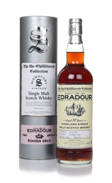 Edradour 10 Year Old 2012 (Cask 284) - Un-Chillfiltered Collection (Signatory) 700ml bottle - Scotch Whisky whisky