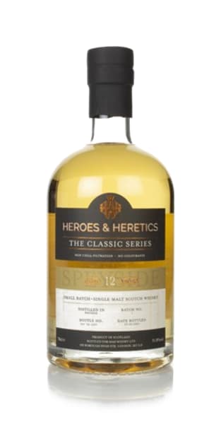 Speyside 12 Year Old - The Classic Series (Heroes & Heretics) 700ml bottle - English Whisky whisky