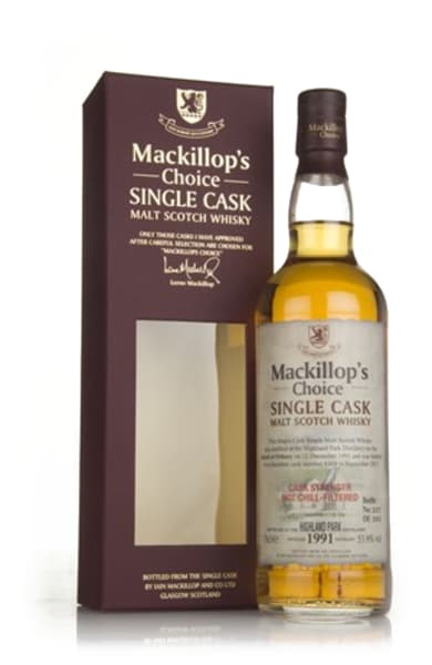 Highland Park 25 Year Old 1991 (cask 8103) - Mackillop's Choice 700ml bottle - Scotch Whisky whisky