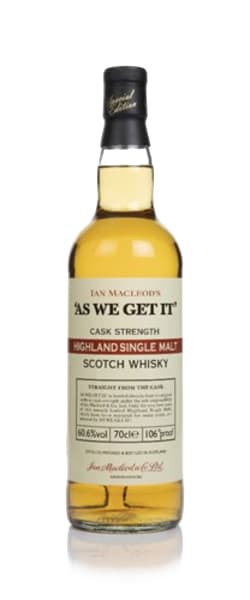 Highland Single Malt - As We Get It (Ian Macleod) 700ml bottle - Scotch Whisky whisky