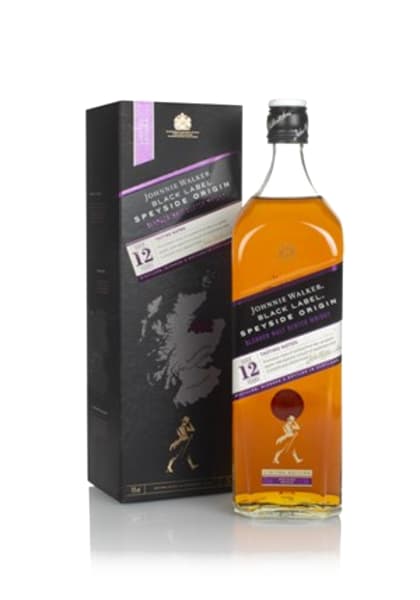 Johnnie Walker Black Label 12 Year Old Speyside Origin 1000ml bottle - Scotch Whisky whisky