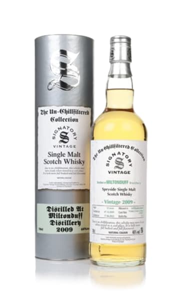 Miltonduff 12 Year Old 2009 (Casks 701804 & 701805 & 701806 & 701807) - Un-chillfiltered Collection (Signatory) 700ml bottle - Scotch Whisky whisky