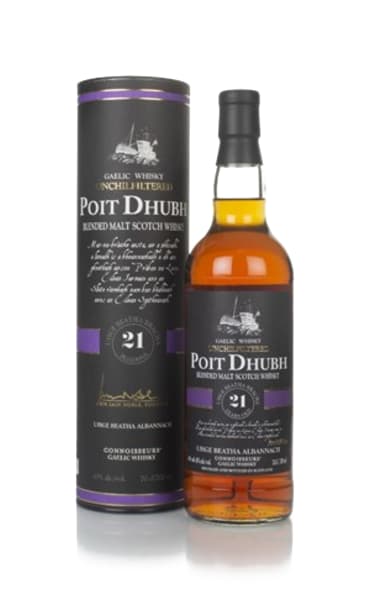 Poit Dhubh 21 Year Old 700ml bottle - Scotch Whisky whisky