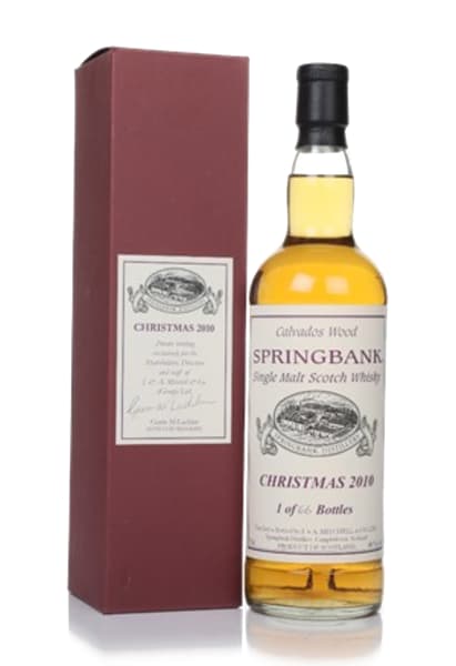 Springbank Christmas 2010 - Calvados Wood 700ml bottle - Scotch Whisky whisky