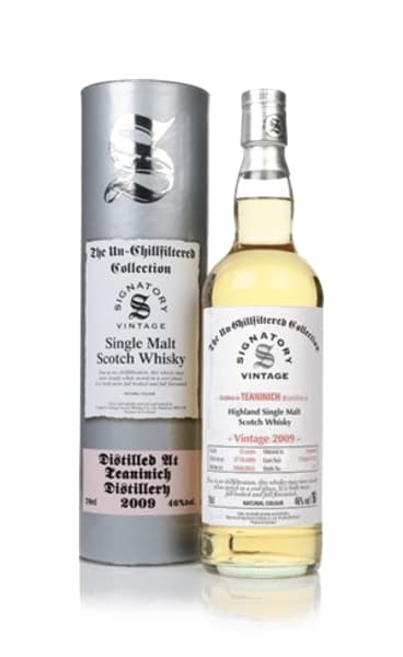 Teaninich 12 Year Old 2009 (Casks 717626 & 717633) - Un-chillfiltered Collection (Signatory) 700ml bottle - Scotch Whisky whisky