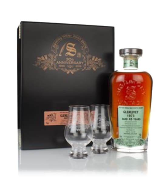 Glenlivet 45 Year Old 1973 (cask 12/1) - 30th Anniversary Gift Box (Signatory) 700ml bottle - Scotch Whisky whisky