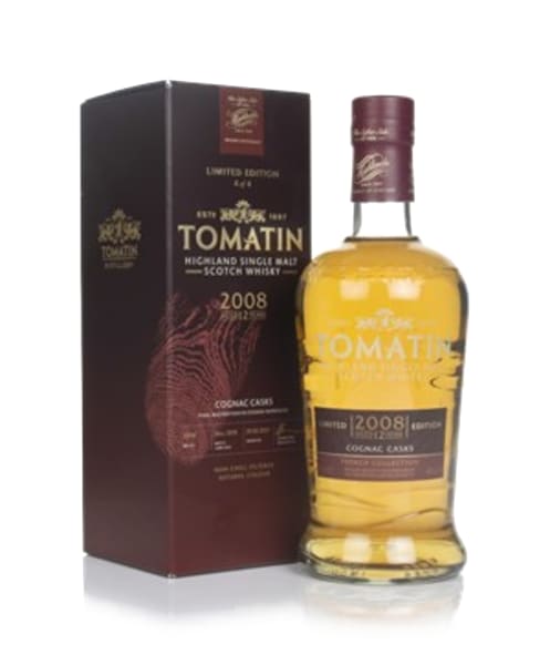 Tomatin 12 Year Old 2008 Cognac Cask Finish - French Collection 700ml bottle - Scotch Whisky whisky