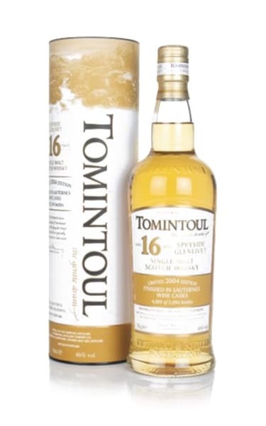 Tomintoul 16 Year Old - Sauternes Cask Finish 700ml bottle - Scotch Whisky whisky