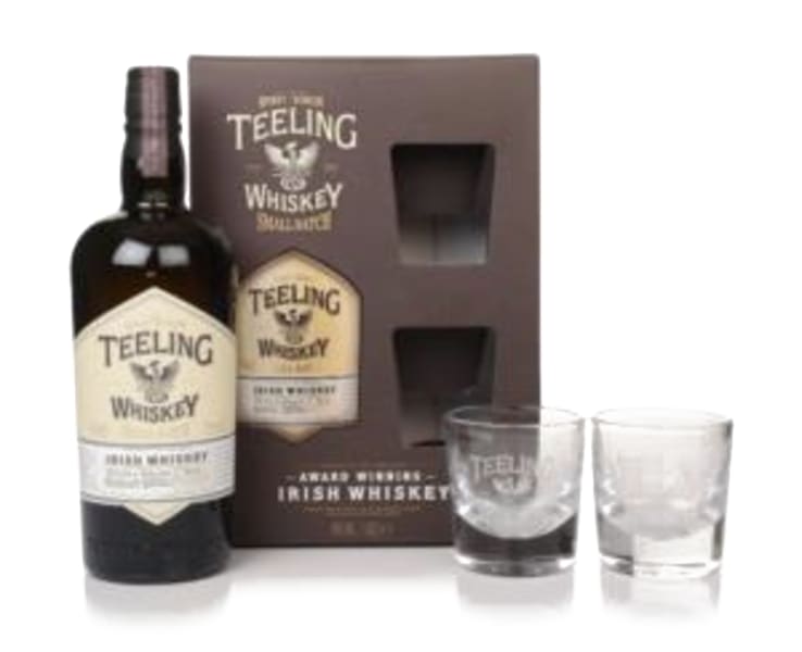 teeling small batch gift set with 2x glasses 700ml bottle - Irish Whiskey whisky