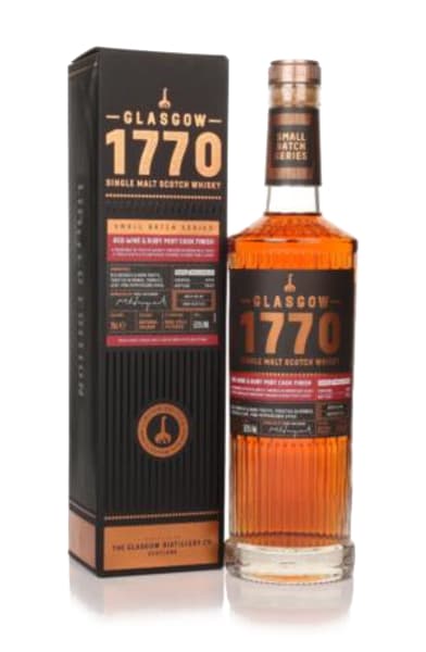 glasgow 1770 – red wine & ruby port cask finish 700ml bottle - Scotch Whisky whisky