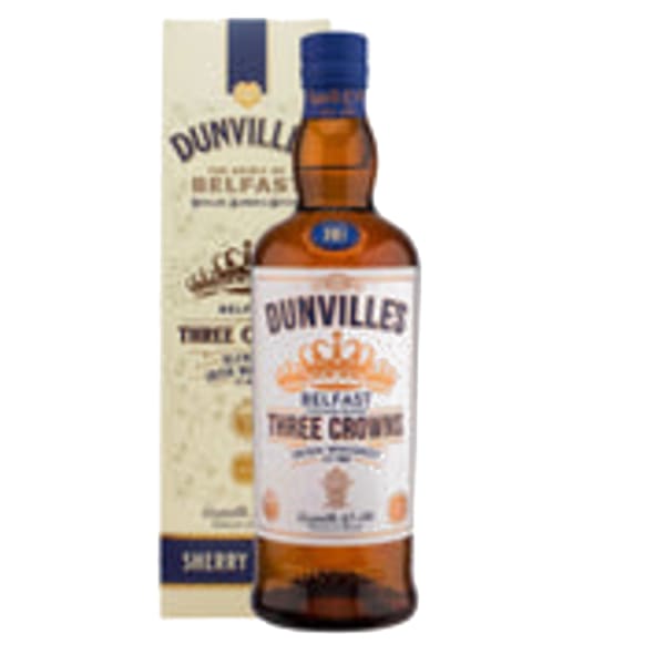 Dunvilles Three Crowns Classic Whiskey 700ml bottle - Irish Whiskey whisky
