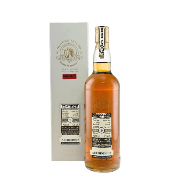 auchindoun 2008, 9 year old dimensions 700ml bottle - Scotch Whisky whisky
