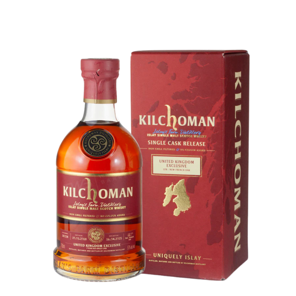 Kilchoman Single Cask 7 Year Old UK Exclusive 700ml bottle - Scotch Whisky whisky