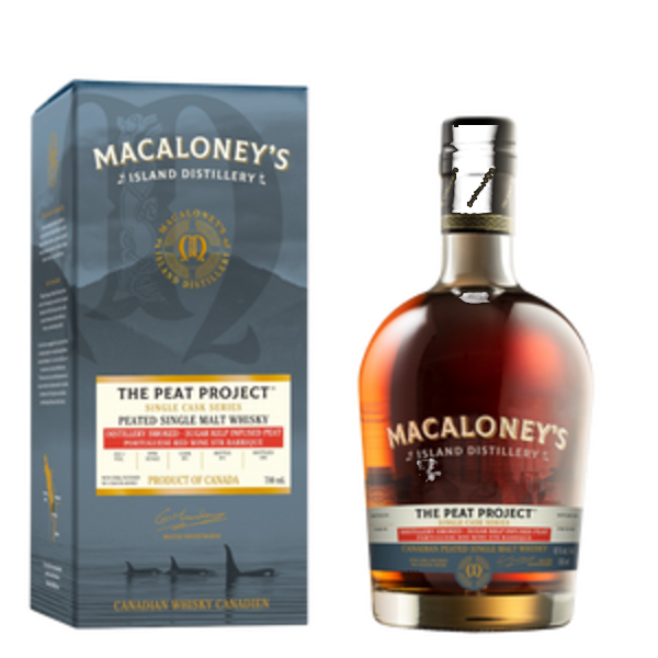 Macaloneys The Peat Project 700ml bottle - Irish Whiskey whisky