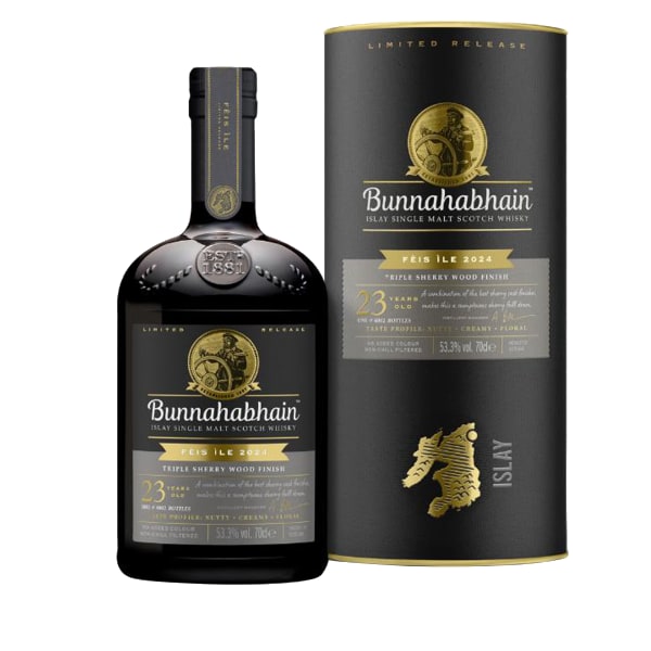 Bunnahabhain 23 Year Old Triple Sherry Wood Finish Feis Ile 2024 700ml bottle - Scotch Whisky whisky