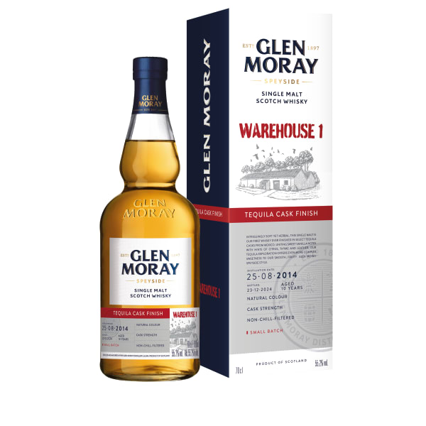 Glen Moray Warehouse 1 Tequila Cask Finish 10 Year Old Small Batch 700ml bottle - Scotch Whisky whisky