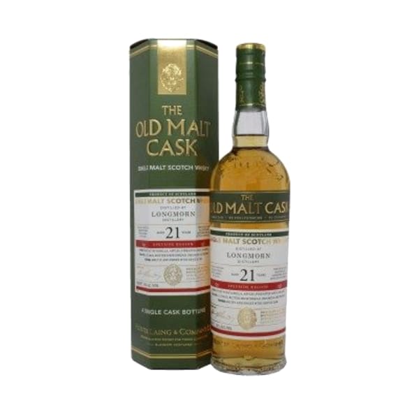 Longmorn 21 Year Old - Old Malt Cask (Hunter Laing) 700ml bottle - Scotch Whisky whisky