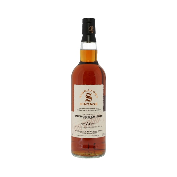 Signatory Vintage Inchgower 2011 13 Year Old 100 Proof Edition #53 700ml bottle - Scotch Whisky whisky